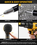 Real Deal Brushless Cordless Rivet Gun Built Tough For Pro Contractors Who Want A Smooth Operator Power Tool demonstrating quick operation steps.