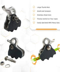 Arborist Rope Brake And Fall Arrestor With Rubberized Cover And Removable Cam Lock, Lightweight, Fits Seven Sixteen to Five Eighth Inch Rope.