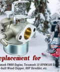 Drop In Replacement Carburetor For Tecumseh 640152A 640023 640051 640140 640260B 8 10 HP Snow Blower Mower And Generator Includes 33268 Air Filter Spark Plug Kit