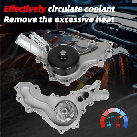 Water Pump With Gasket For Dodge Ram 1500 Charger Durango Challenger Chrysler 200 Town And Country Jeep Grand Cherokee 3 6L V6 Replacement OE 1204450 5184498AD