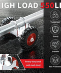 6 Inch Heavy Duty Gate Wheel With Rubber Tire For Chain Link Fence And Sliding Or Driveway Gates Red 1 Pack Rolling Gate Wheel With Durable Steel Plates Automotive Tire Grade Rubber Galvanized Surface For Corrosion Resistance
