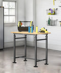 Heavy Duty Workbench For Garage And Workshop 32 By 18 Inch Adjustable Height Table With Premium Rubberwood And Steel Frame Built Like A Tank Stable H Shaped Base With Non Slip Feet Ideal For Home Office Or Shop in a workshop setting