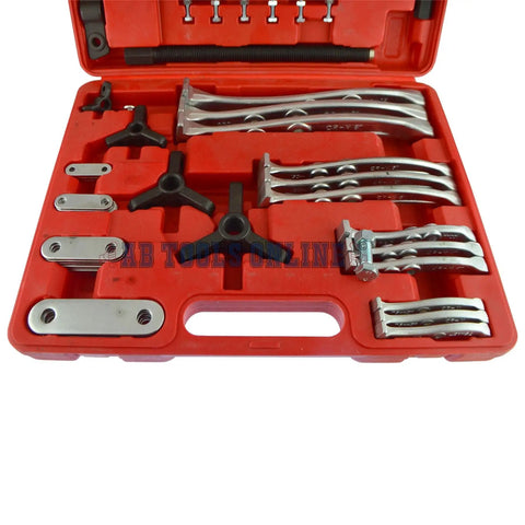Gear And Hub Puller Set With 2 And 3 Leg Configurations For 3 To 8 Inches And 75 To 200mm Leg Sizes in blow molded case