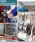 Collage of pneumatic systems using Five Pack Of Three Eighths Inch Push To Connect Pneumatic Blanking Plugs Cap Style For 10mm OD Tubing