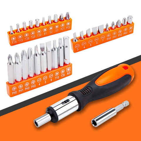 All In One 238 Piece Socket Wrench Auto Repair And Home DIY Tool Set with interchangeable bits and ergonomic handle