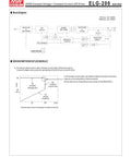 Technical diagram for ELG-200-24B LED Power Supply 24V 8.4A 201.6W With PFC Single Output Constant Voltage And Current