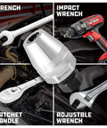 Go To Stud Extractor For Damaged Bolts And Rusted Fasteners with wrenches and impact wrench in workshop setting