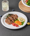 Heavy Duty 150 Count 10 Inch Paper Plates Made From Sugarcane Bagasse White Unbleached Compostable Dinner Plates No Plastic Lining
