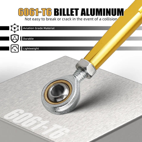 Gold Gear Shift Linkage Lever Shifter Rod For Harley Davidson Breakout FXBRS 114 2018-2020 And CVO Tri Glide FLHTCUTGSE 2020 Upgrade Aluminum Alloy CNC Machined Weather-Resistant Easy Install Durable Bike Shifter Upgrade, 6061-T6 billet aluminum rod