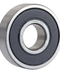 Close-up of 4 Pack 6000-2RS Double Rubber Seal Bearings 10x26x8mm with Chrome Steel Core showing double seal design.