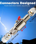 UHF PL259 Male to Female Lightning Arrester and SO239 Coaxial Surge Protector for VHF Two Way Radio Antenna with 50 Ohm Impedance