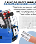 Three Set Price Gun Labeler Kit With Fifteen Thousand Blank White Labels And Three Ink Rolls Date Gun for multiple currencies