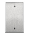 Blank Metal Wall Plate 1 Gang 4.50 by 2.76 Inches Corrosion Resistant 430 Stainless Steel UL Listed Silver Finish