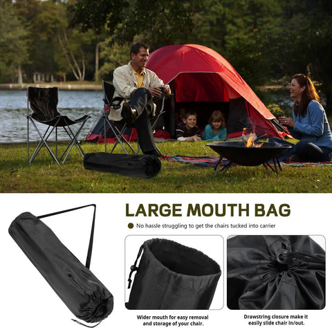 Tough Folding Chair Carry Bag For Camp Chairs Fits Most Standard Portable Lawn Chairs Tear Resistant Storage Sleeve