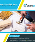 3/4 Inch Crimp Ball Valve With Drain For Brass Plumbing Fittings PEX And PE-RT Pipe Systems installation process