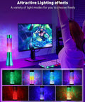 13 Inch Color Changing Liquid Glitter Lamp for Desk and Mood Night Light with Flowing Liquid Motion Chill Rainbow Led Decor