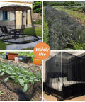 Mosquito Netting 10x100 Ft Garden Mesh Netting for Plants DIY Backyard Balcony Patio Raised Beds Heavy Duty Polyester 40D