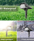 Green Solar Outdoor Spotlights 20 LED IP65 Waterproof Landscape Lights for Garden Path Yard Holiday Decor 4 Pack Solar Powered
