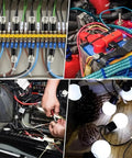Top Shelf Double Wire Connectors With Locking Buckle, 60 Pack 2 Pin Led Strip Plug In Quick Clip Snap On Blocks use in various wiring projects.