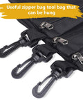 Three Pack Small Zipper Tool Pouches Built Tough With Waterproof 600D Oxford Fabric Multipurpose Organizer With Carabiner Clip