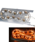 Whirlpool Dryer Heating Element Replacement 5400W 240V, WP3387747 Compatible, shown with replacement coil glowing in use