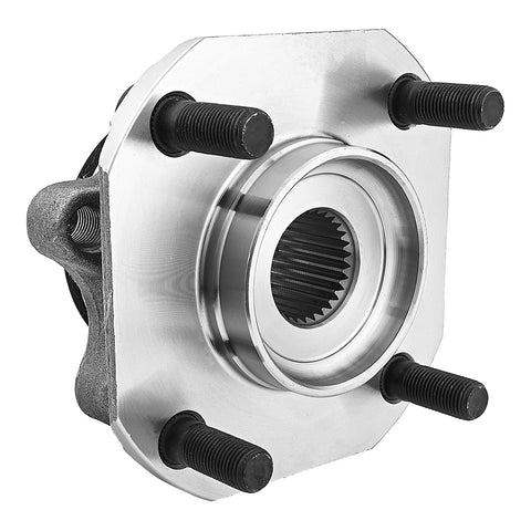Front Wheel Bearing And Hub Assembly Pair For 2007 2012 Nissan Sentra 2.0L Direct Fit OEM Grade Hub Close-Up View