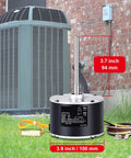 Condenser Fan Motor 1/6 HP 208 To 230V 1075 RPM Reversible OEM Standard Replacement near HVAC unit with wiring