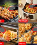 Digital Meat Thermometer With IP67 Waterproof Body And 180 Degree Foldaway Probe used for BBQ, air fryer, oven, and liquids