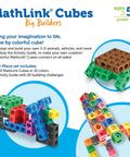 Big Builders Math Cubes Set For Kids, Colorful Counting Blocks, STEM Learning, pattern building with math manipulatives