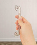 Heavy Duty 201 Stainless Steel Push Pull Door Handle Grab Bar For Gates Entrances And Sheds Durable Metal Door Pull With Screws 13mm Diameter And 6.65 Inch Length Ideal Outdoor Door Hardware, wall-mounted view