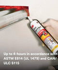 Applying Premium Intumescent Latex Go To Fire And Smoke Sealant CP 25WB Plus Red Cartridge 27 Fluid Ounces Each Pack Of 6