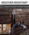 Heavy Duty EV Charger Wall Mount Cuts The Clutter And Secures Charging Cables For Totally Hassle Free Indoor Or Garage Storage Setup Iron J Hook Holder with corrosion-resistant finish