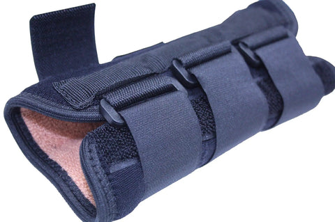 Copper Wrist Splint For Right Hand With Adjustable Straps And Copper Infused Plush Lining, One Size, Black, Delivers Strong Support For Weak Injured Sore Or Sprained Wrists With All Day Comfy Compression