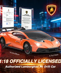 Lamborghini Officially Licensed 1 18 Scale Remote Control Car With LED Headlights High Speed 35 KMH Sick Fast Drift RC Car