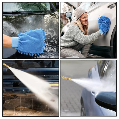 High Pressure Power Washer Wand With Hydro Jet Spray, Flexible Water Wand And 3 Nozzle Set For Cars, Windows, Patios, Gutters, And Pets
