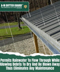 Heavy-Duty Aluminum Gutter Guard System for 5 Inch Gutters, 200 Feet Rust-Proof Leaf Protection in Rain on Roof Edge