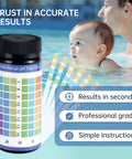 pH Test Strips 0 to 14, 100 Universal Litmus Paper for Quick pH Checks in Liquid Water Food Urine and Saliva, Easy pH Level Testing with Rapid Results in Seconds, shown with color scale.