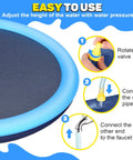 Instructions for setting up Extra Large 67 Inch Non Slip Splash Pad With Sprinkler Kid And Pet Friendly Thickened Epic Backyard Water Toy
