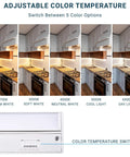 LED Swivel Under Cabinet Light Kit With 5 Color Temperature Options, 32 Inch, light effects in kitchen settings.