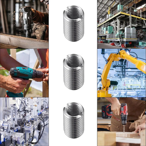 20 Pcs Thread Reducing Nuts M8 Male To M6 Female Threaded Reducers Adapters Sleeve Bolts Beefy Pro Grade Stainless Steel Set For Heavy Duty Thread Repair And Custom Projects