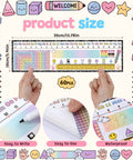 60 Pcs Classroom Desk Name Tags Set With Alphabet Number Line 100 Chart Addition And Ruler For 1st Through 3rd Grade
