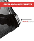 40 Pack 18 Inch Black Stretch Wrap 80 Gauge Heavy Duty Pallet And Package Security Film For Moving Shipping And Storage 1,100 Sq Ft Of Durable Protective Wrap black film stretched over package, 80 gauge strength