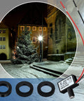 4 Pack 120V AC Photoelectric Switch Light Sensor Button Switch for Outdoor Lighting Dusk to Dawn Sensor in snow-covered town