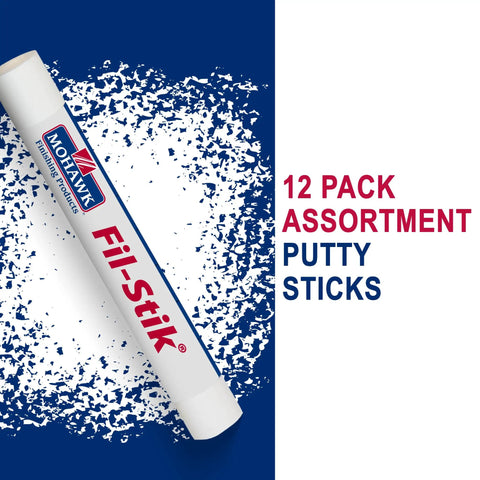 Fill Stick Wood Filler Crayon 12 Pack Assorted Colors For Scratches And Nicks On Furniture Frames Cabinets Putty Stick viewed.