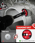 Inside Pipe Cutter For PVC Pipes With Diamond Grit Blades That Last Ten Times Longer, drilling through PVC pipe.