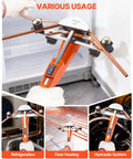 VEVOR Ratcheting Tubing Bender Kit For Copper And Aluminum 1/4 To 7/8 Inch with seven dies, shaping copper for refrigeration and heating.