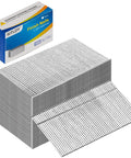 Hardcore Galvanized Finish Nails 16 Gauge 1 3/4 Inch 1000 Pack Zero Rust Worries in packaging with nails displayed.