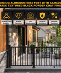 Heavy Duty Three By Three Inch Aluminum Railing Post Built For Porches And Decks Holds Up To 800 Lbs Textured Black Powder Coat