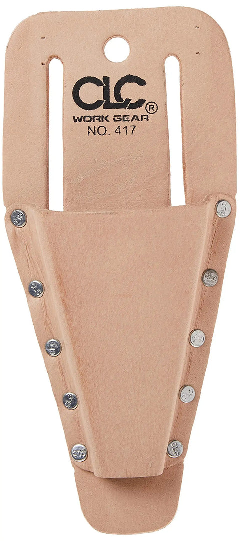 Rugged Heavy Duty Plier Tool Holder With Open Bottom Design, Model 417, leather molded tool holder with rivets