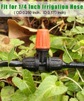 25 Pack Micro Spray Drippers With Three Way Atomizing Nozzles For One Quarter Inch Tubing in garden setup